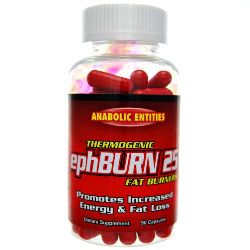 ephBurn 25 Ephedrine Ma Huang Caffeine Aspirin ECA